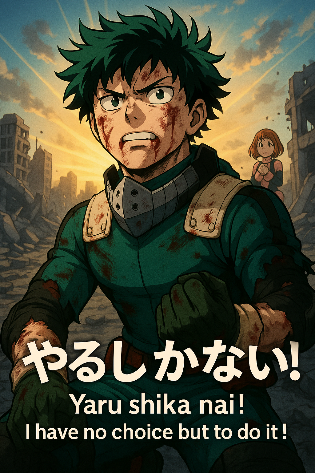 Yaru shika nai! / I have no choice but to do it!