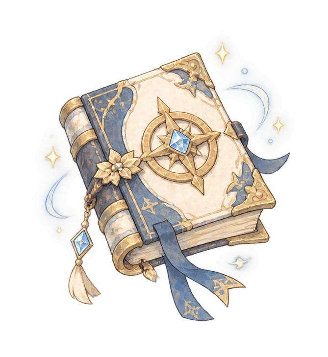 ファンタジー冒険ゲームをイメージした法器のイラスト
